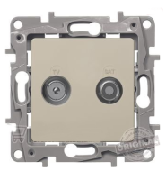 Legrand Etika Крем Розетка TV Звезда 