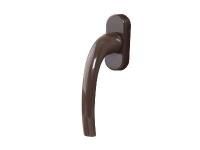 Ручка для пластиковых окон ЛУНА (HOPA) штифт 35 мм, коричневая RAL-8017