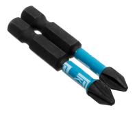 33-8-001 Биты профессиональные, торсионные, сталь S2, 1/4" Е PH2х50  (2шт.)