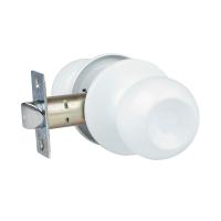 Защелка без ключа ЗШ-05 "ТРОДОС" белая, PS комплект ручек