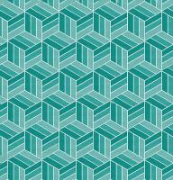 Противоскользящая ковровая дорожка "Элемент" 0,65*12 м - "Кубы" зеленая 23007-green