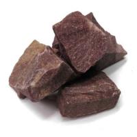 Банный камень Кварцит малиновый колотый Висол, 20 кг - коробка