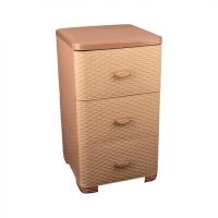 Комод 3 секции "Плетенка" какао (М2432)