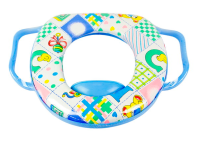 Детское сиденье для унитаза с ручками DK голубое