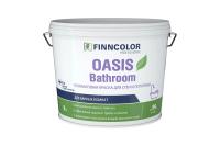 Краска для стен и потолков полуматовая Finncolor Oasis Bathroom, база А, белый, 9 л