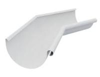 Угол желоба внутренний "GRAND LINE" D 125, RAL 9003 (белый)