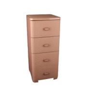 Комод 4 секции "Плетенка" какао, М2434