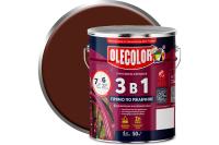 Грунт-эмаль по ржавчине шоколадный 4кг Олеколор(4) 4300005952