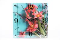 3535-002 Часы настенные "Лилии" "21 Век"