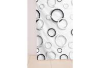 Штора для ванной Delphinium "Круги" полиэстер 180х180см, 12 колец, мультиколор