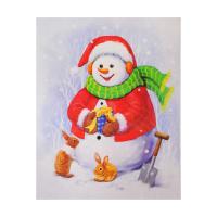 336-354 СНОУ БУМ Наклейка ПВХ со снеговиком, 30х38 см