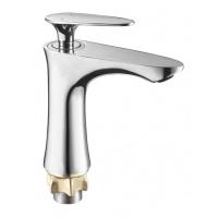 SAT1-A010 Смеситель для умывальника ZEGOR монолитный, ø35, гайка(корона)