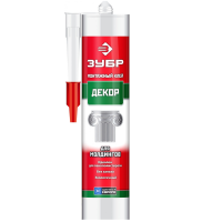 Клей монтажный для молдингов ЗУБР КМ700, белый, 300 мл