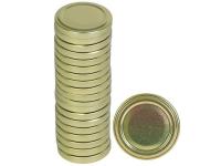 Крышки винтовые Твист-Офф D=82мм Золото, без этикетки, 20шт/уп, цена за штуку