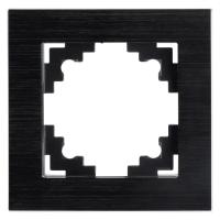 50012 Рамка 1-местная, металл, серия Катрин, МFR00-7001-05, черный