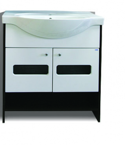 Тумба под раковину Aquamarin Токио 80 универсальная, 2 двери, венге, 78х83х34 см