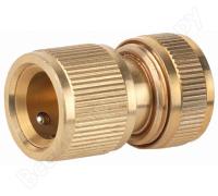 8-426129_z01 Соединитель GRINDA "ЭКСПЕРТ/EXPERT" с автостопом, латунный, 1/2"                       