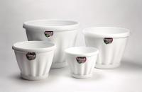 Горшок "Знатный" с поддоном M303БЕЛ, белый, D22,5 см, 3,9 л