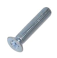 Винт с потайной головкой, полная резьба цинк DIN 965 6х16