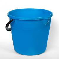 Ведро 7 л круглое со сливом, пластик (полипропилен), голубое IS40005/2 Спарк Пласт/Spark Plast