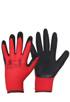 Перчатки нейлоновые с текстурированным, вспененным латексом