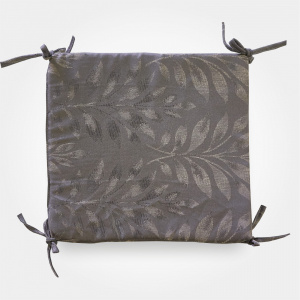 Сидушка  на стул жаккард акация серый 34*34*1,5