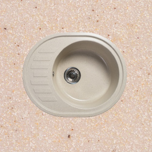 Каменная мойка Альфа 03, шампань