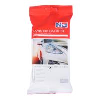 728-005 NEW GALAXY Салфетки влажные для стекол, зеркал, фар (30шт) 