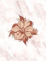 Декор ФАБРИЦИО КРАСНЫЙ 01 250х330 мм