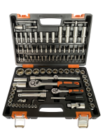 73/6/7/7 Набор инструментов АВТО, 1/2" , 1/4" , CrV, в кейсе 94 предм Вихрь