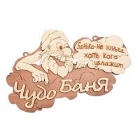 Табличка «Чудо баня» Банные штучки, 29х18 см