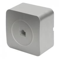 49324 Розетка RJ-45 открытого монтажа, 1-местная, серебро MST00-20-03