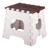 Табурет складной малый «Плетёнка» Альтернатива М7097, бежево-коричневый