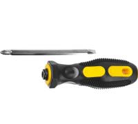 2512_z01 Набор STAYER "MASTER": Отвертка с двусторонним стержнем, 2/6мм - 70мм, 2 предмета