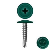 Саморез ПШС RAL 6005 4,2х19 сверло темно зеленый Х (50 шт)