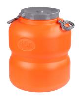 Канистра-бочка 40,0л "Байкал" с навес. ручками оранжево-серый (4) М7599 Альтернатива