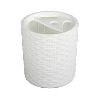 Подставка д/зубных щеток "Плетенка" белый (16/20) М2534 А