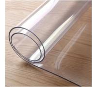 113-80 Прозрачная скатерть гибкое стекло Dekorelle 80*60 см, толщина 0,8 мм																					