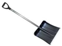 69-0-411 Лопата снегоуборочная ВИТЯЗЬ пластмассовая с накладкой, черенок с ручкой 380х365 мм