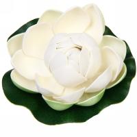 736-065 Растение водоплавающее "Кувшинка Розитта" d-10 см, белая