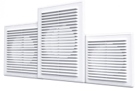 Решетка разъемная с выходом под вентилятор К005 175х175 D125  (15)