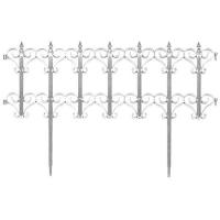 Заборчик садовый Классика Фулерен, белый, 0,25х1,8 м