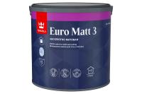 Краска интерьерная глубокоматовая Tikkurila Euro Matt 3, база А, белый, 2,7 л