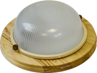 Termo 60 00 18 Светильник малый для бани/сауны круглый,IP54 100Вт 1хЕ27,береза, раб.t до +130С