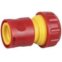 8-426329_z01 Соединитель с автостопом из ударопрочной пластмассы, 1/2" / GRINDA