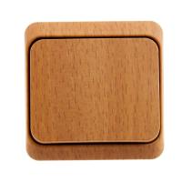 Lexel Этюд Дача Темный бук Выключатель 1-клавишный(сх.1), наружный 