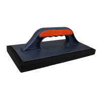 670-006 Терка DЕCOR, 2К, 280х140 мм, мелкопористый черный поролон (10/20)