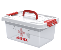 Бокс универсальный с вкладышем 8л Аптечка 359х242х211 (АП 408) /15/ 