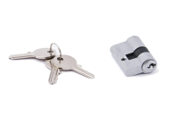 Цилиндр алюминиевый - А 60 мм РС (ключ/ключ, хром) TURDUS