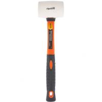 11129 Киянка резиновая, 450г, белая резина, фибергласовая рукоятка